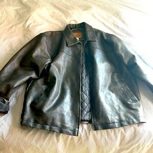 Arizona faux leather jacket with padded lining. Warm, cushy great for winter.